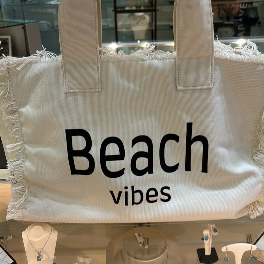 Canvas beach bag